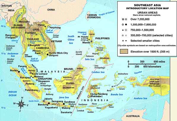 SOUTHEAST ASIA Size