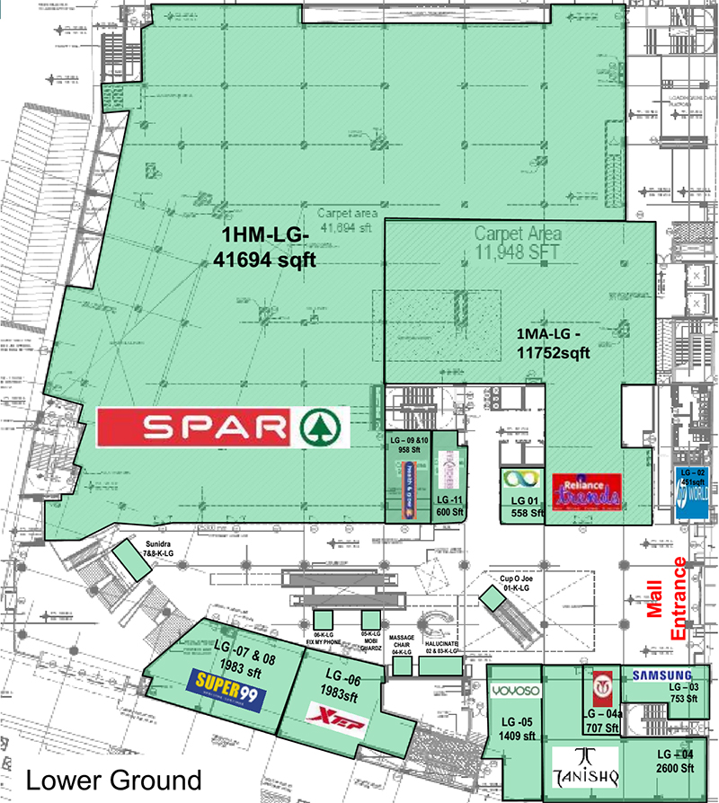 Galleria Shopping Centre Map Rmz Galleria – Shopping Centres Association Of India
