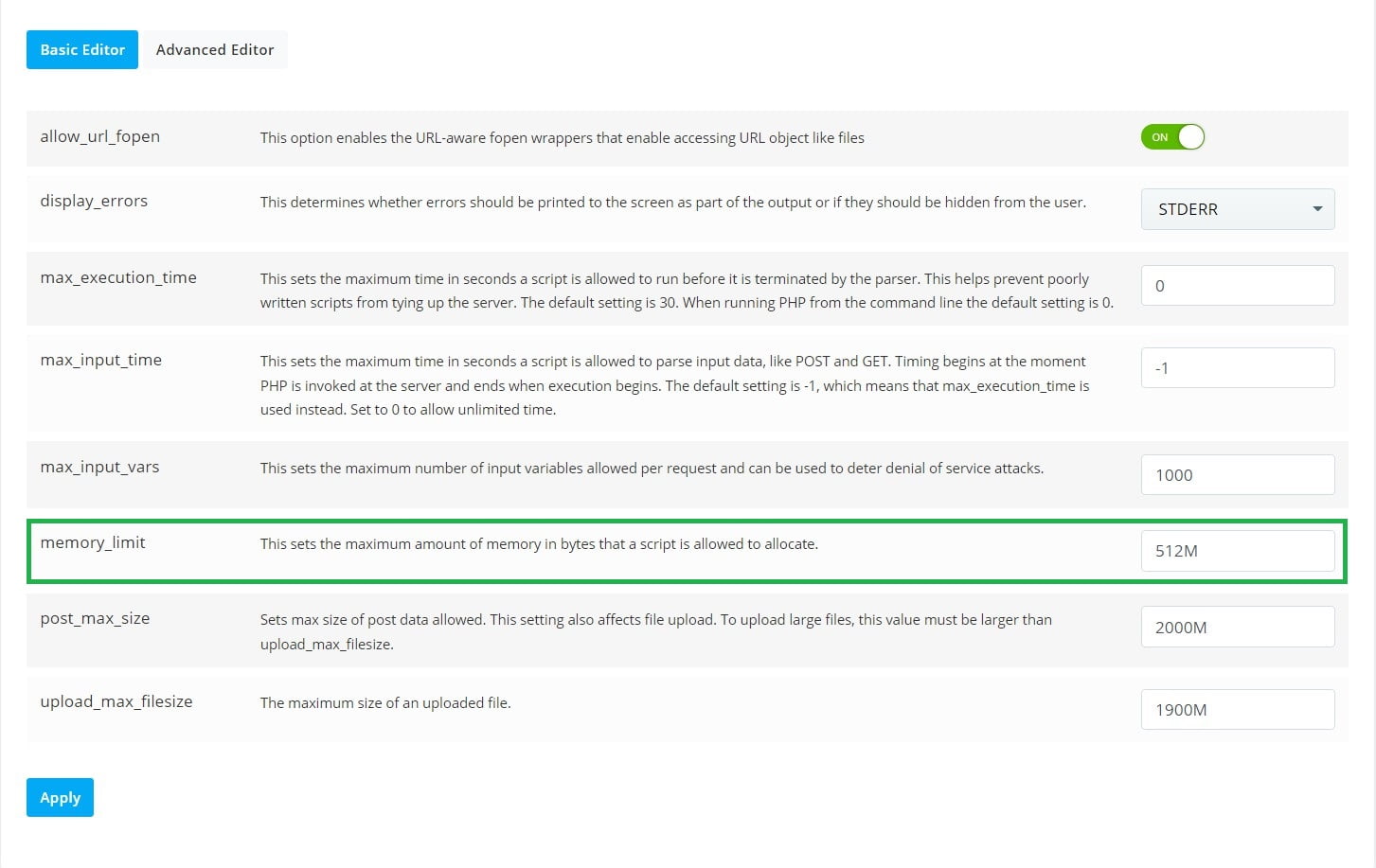 How to Change the PHP Memory Limit for Scripts Knowledge base