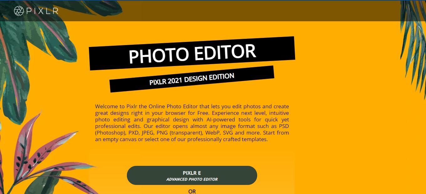 Pixlr Edit Images and Create Quick Designs with AI Tools Startup Stack