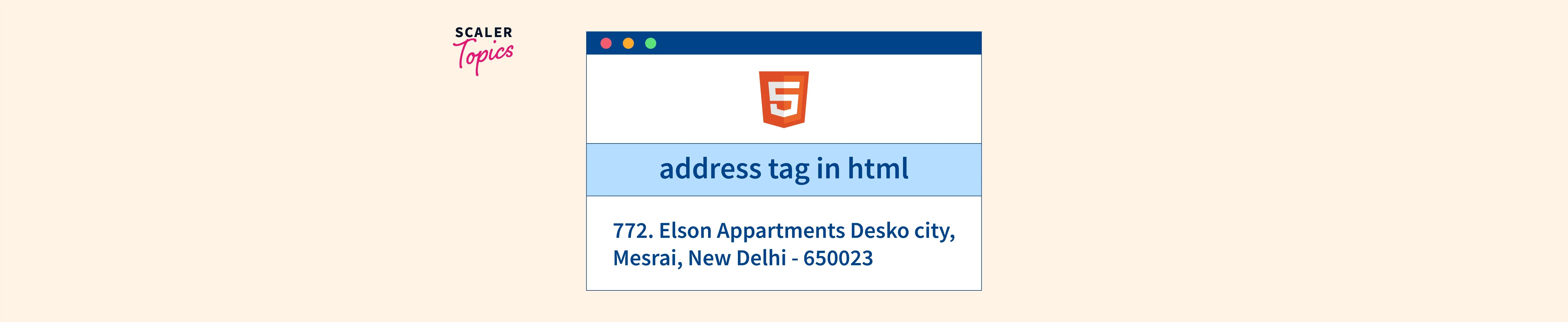 Tag in HTML Scaler Topics