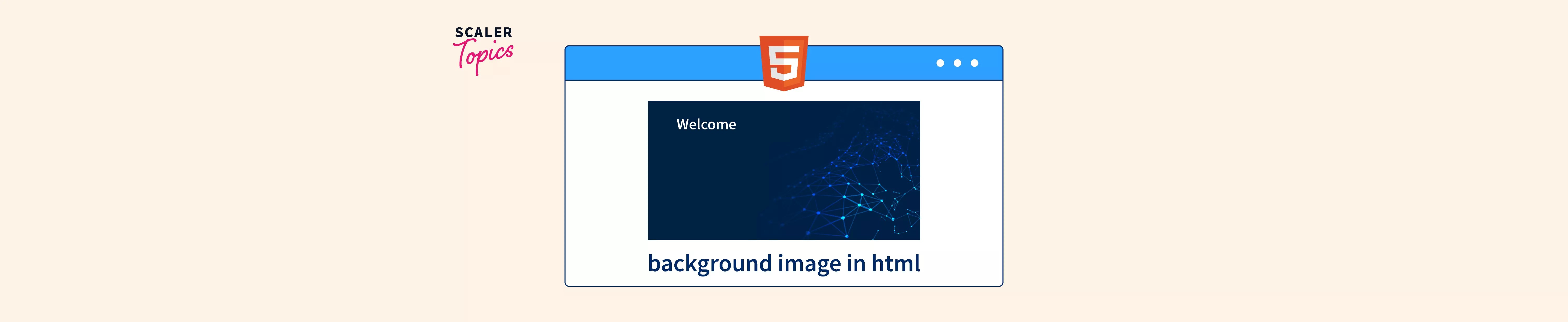 how to insert a background image in HTML? Scaler Topics