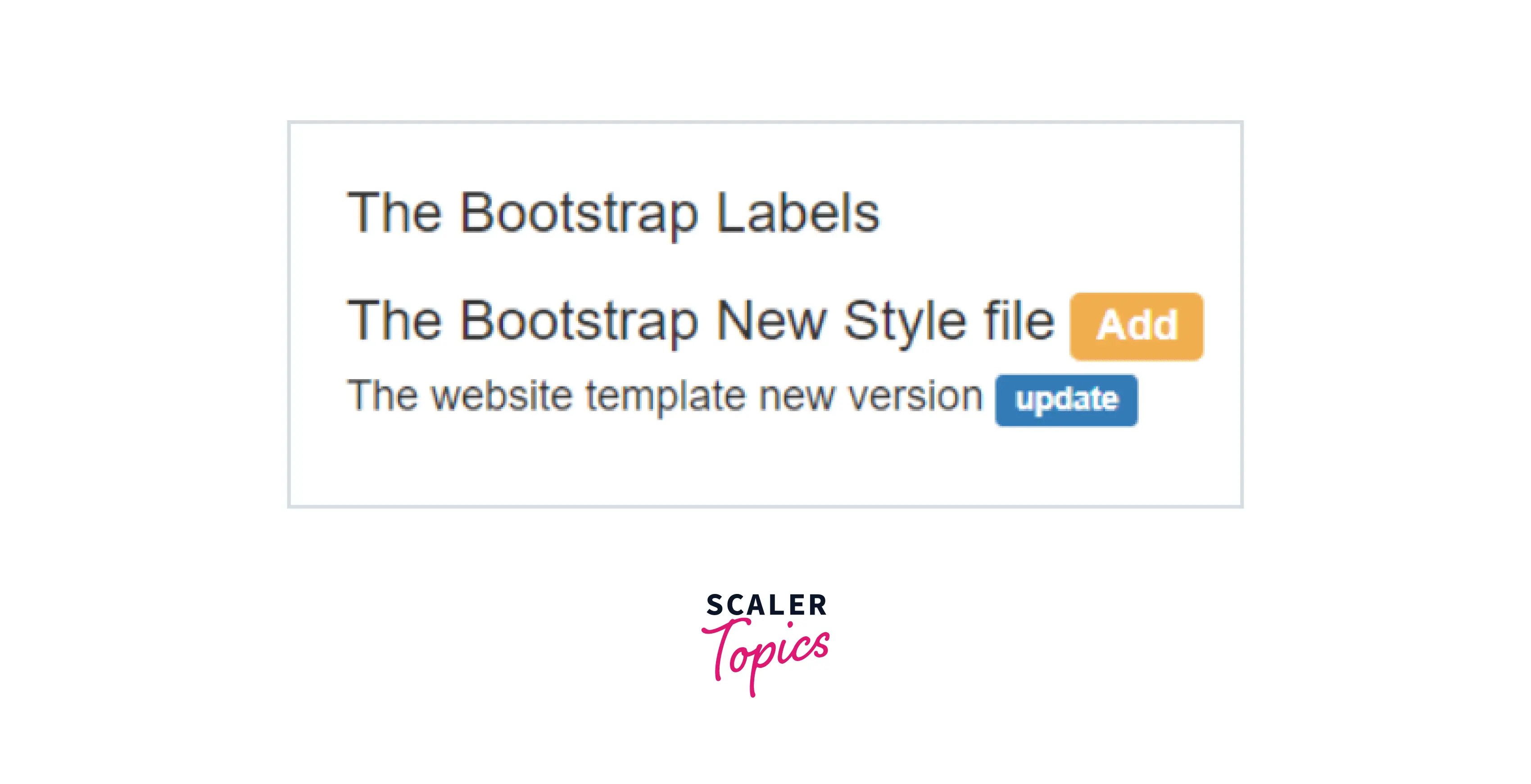 Bootstrap Labels Scaler Topics