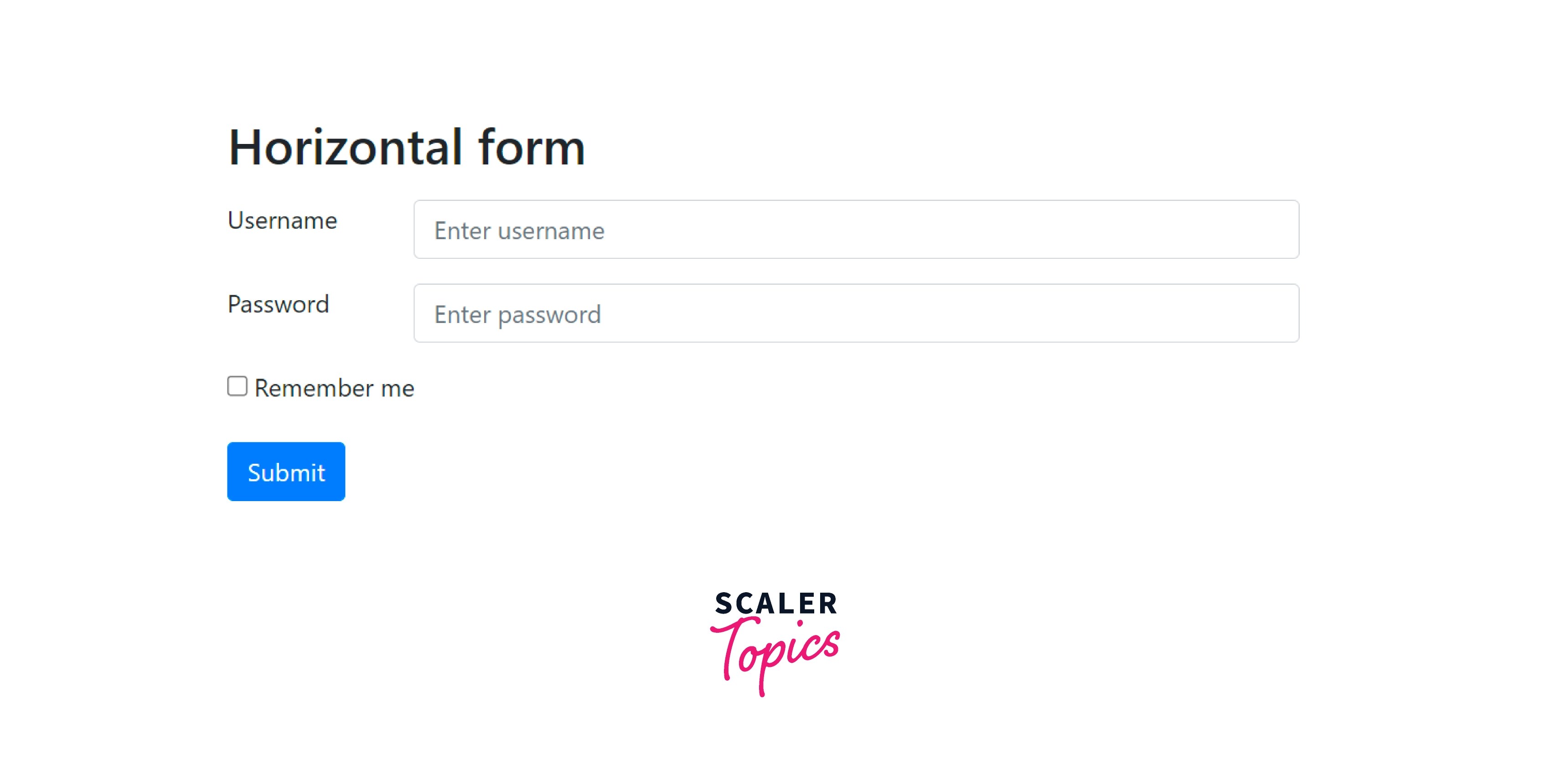 How To Create A Login Form In Bootstrap Scaler Topics