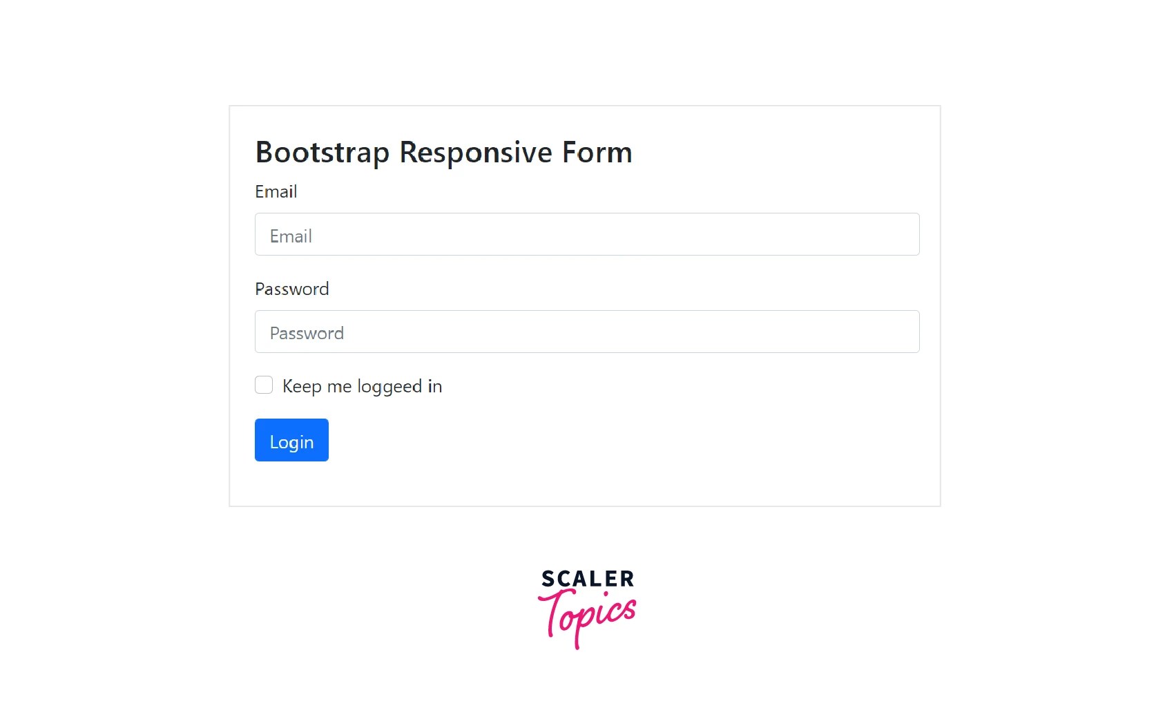 Bootstrap Forms Scaler Topics