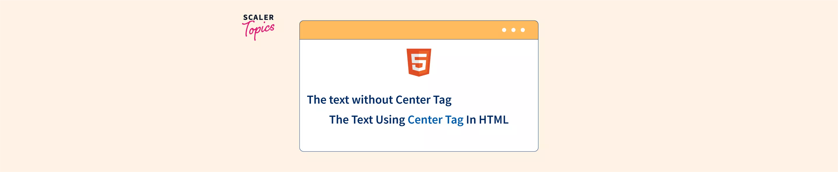 Tag in HTML Scaler Topics