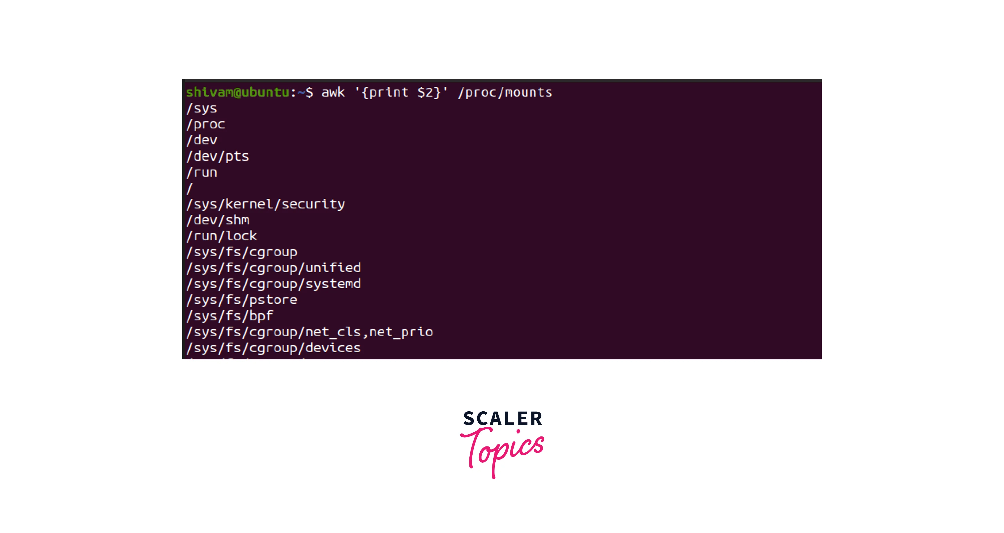 How to Check the Mount Points in Linux? Scaler Topics