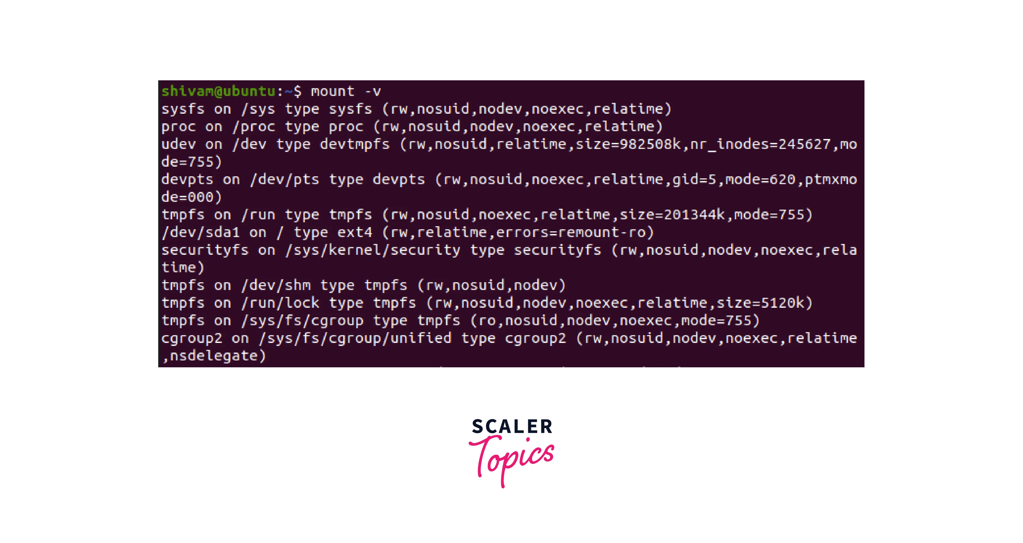 How to Check the Mount Points in Linux? Scaler Topics