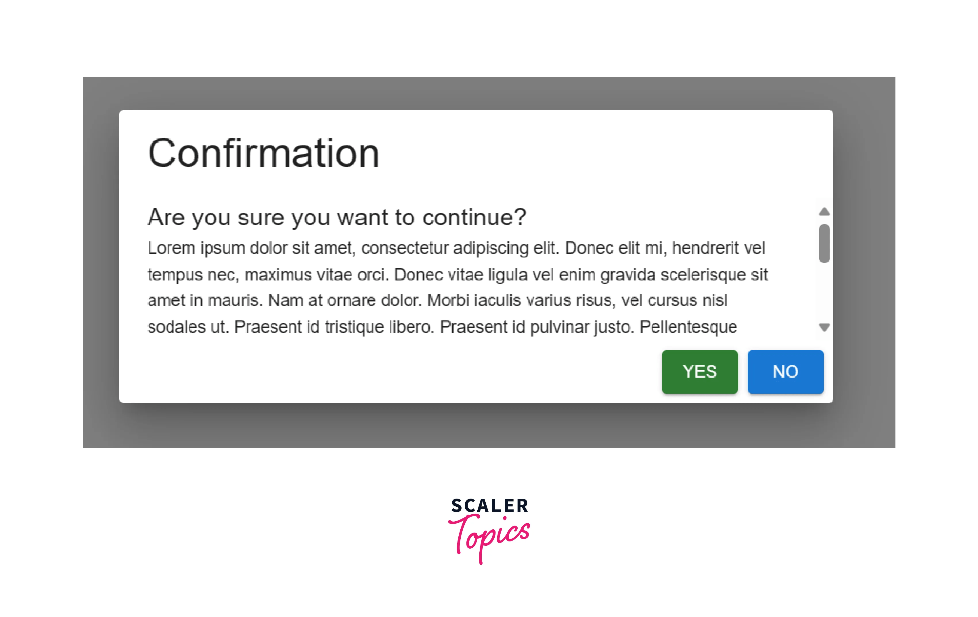Create an Interactive Material UI Dialog in React Scaler Topics