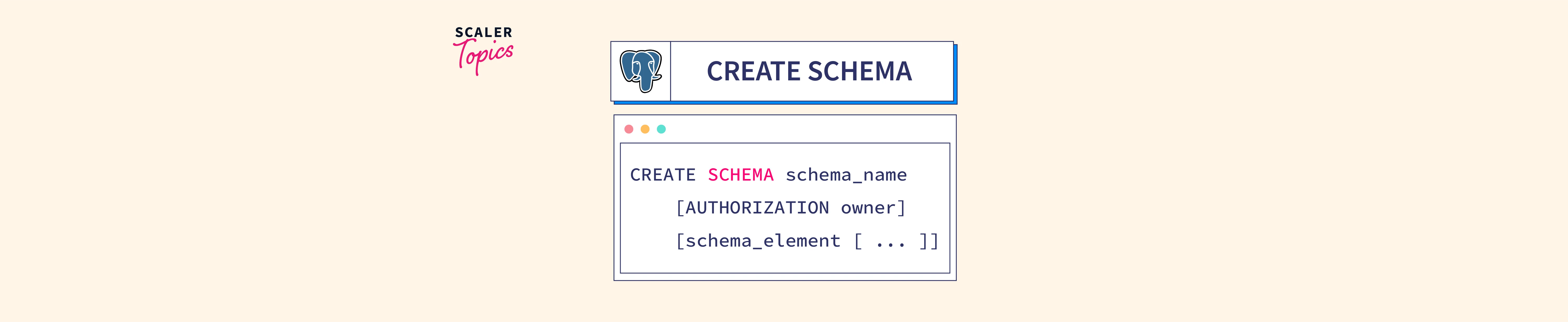 PostgreSQL CREATE SCHEMA- Scaler Topics