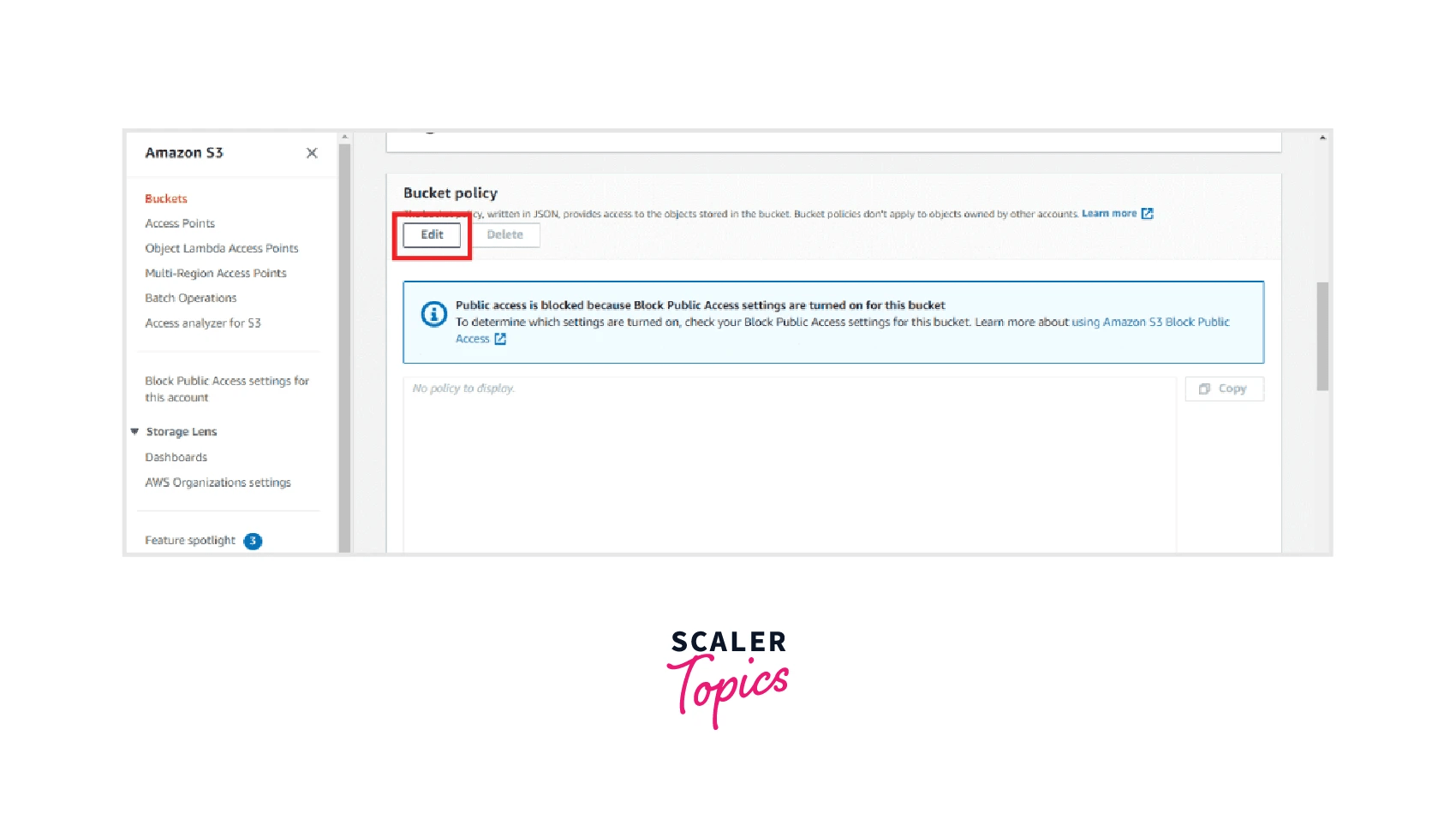 S3 Bucket Policy Scaler Topics