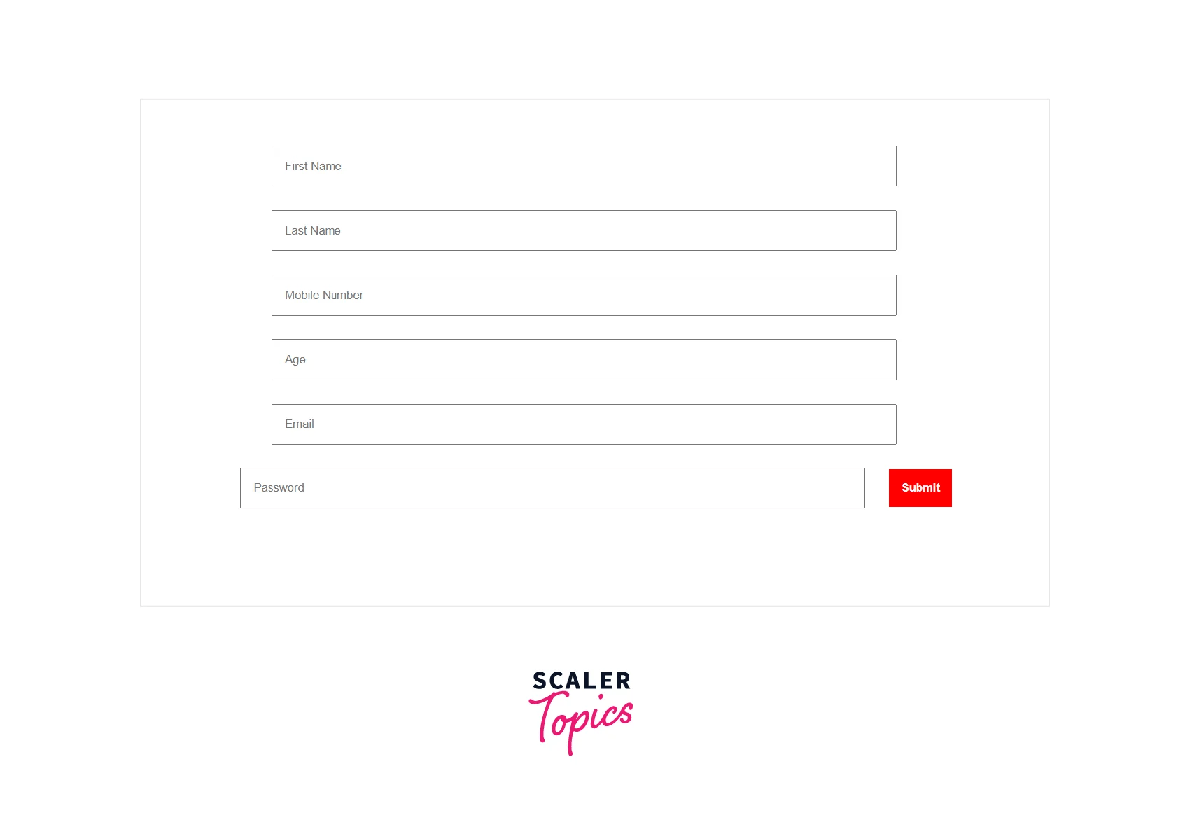 Form Validation in React.js Scaler Topics