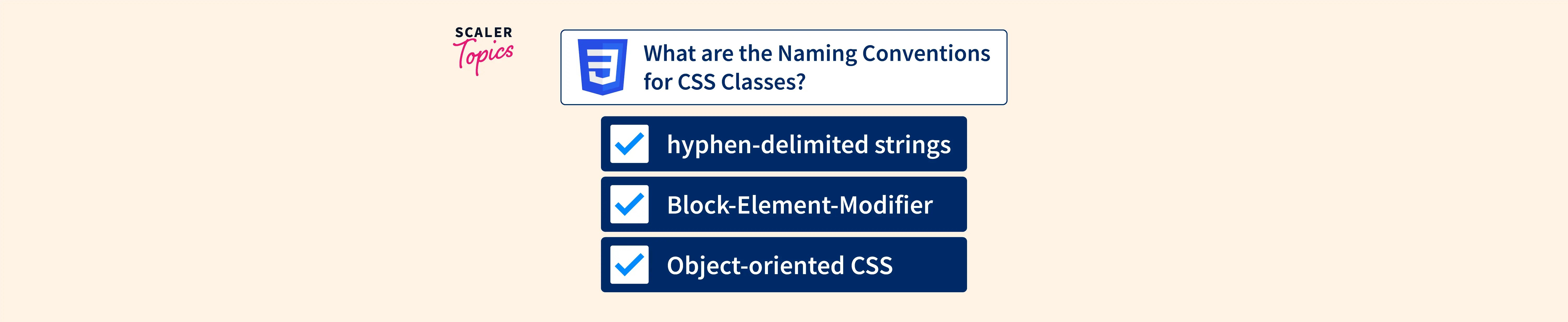 What are the Naming Conventions for CSS Classes Scaler Topics