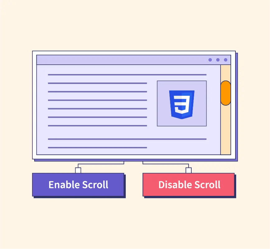 How do I turn off scroll action in CSS? Programmer Help