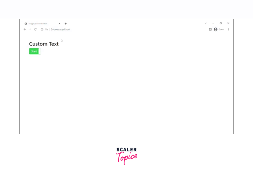 Bootstrap Toggle Button Scaler Topics