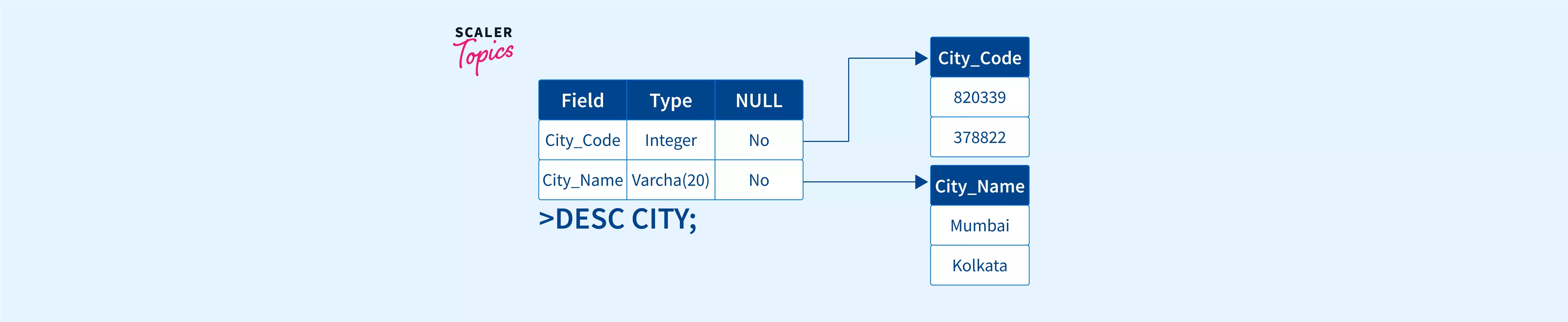 How to Describe a Table in SQL? Scaler Topics