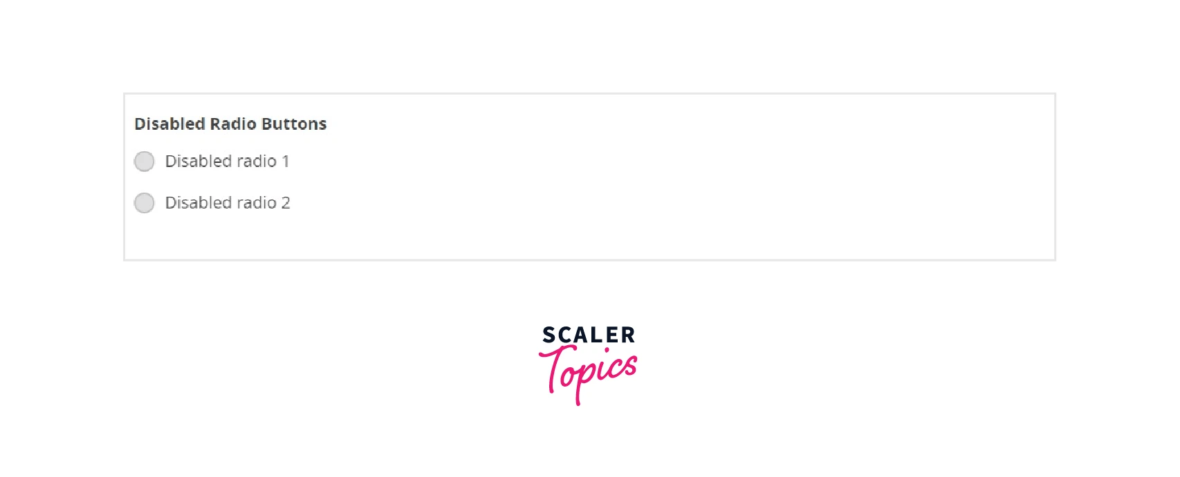 React Radio Buttons Scaler Topics