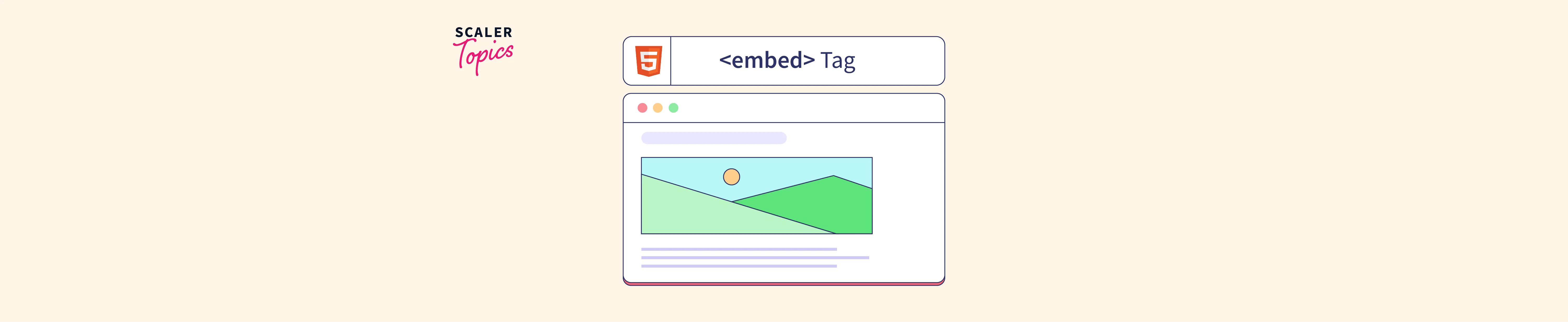embed Tag in HTML Scaler Topics