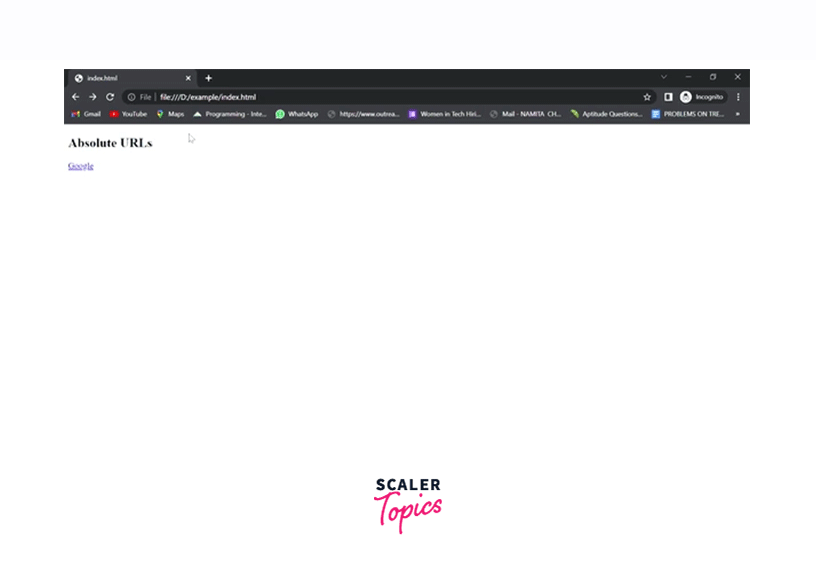 How to Create a Hyperlink in HTML? Scaler Topics
