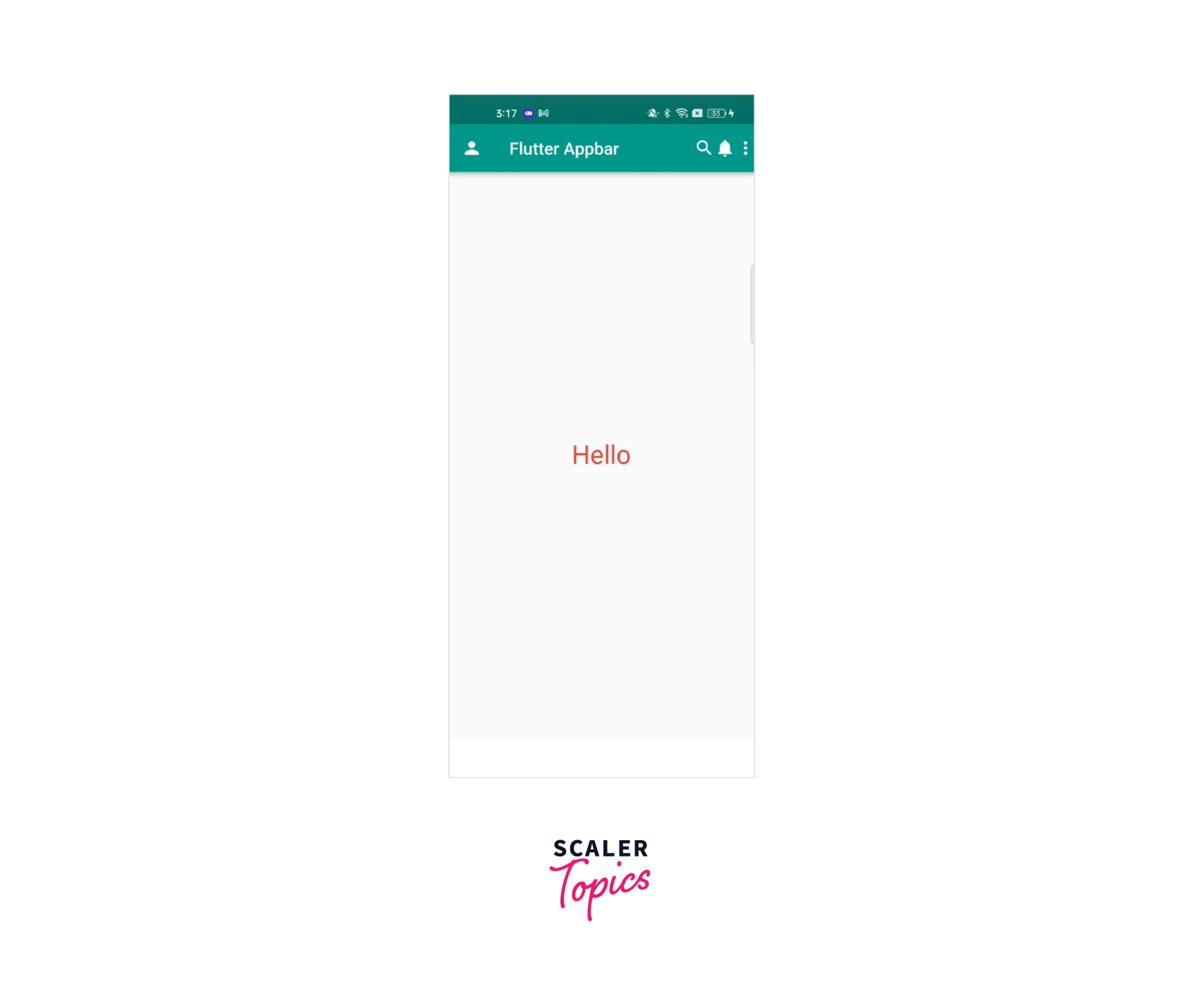 How to Create a Flutter AppBar? Scaler Topics