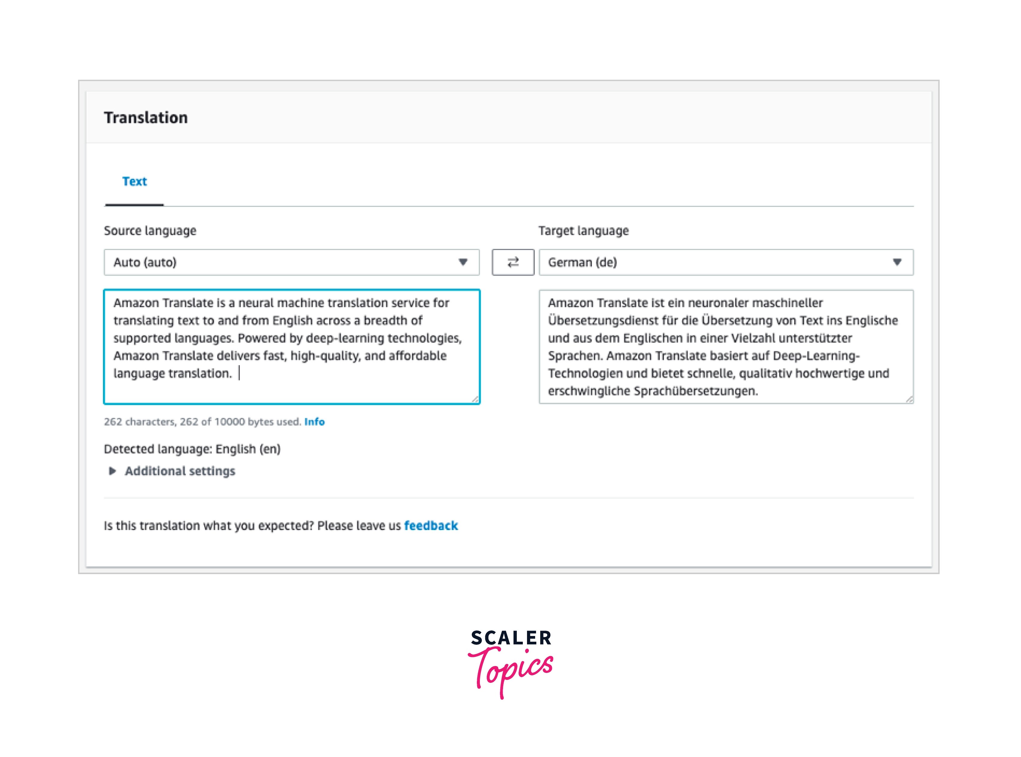 Amazon Translate Scaler Topics