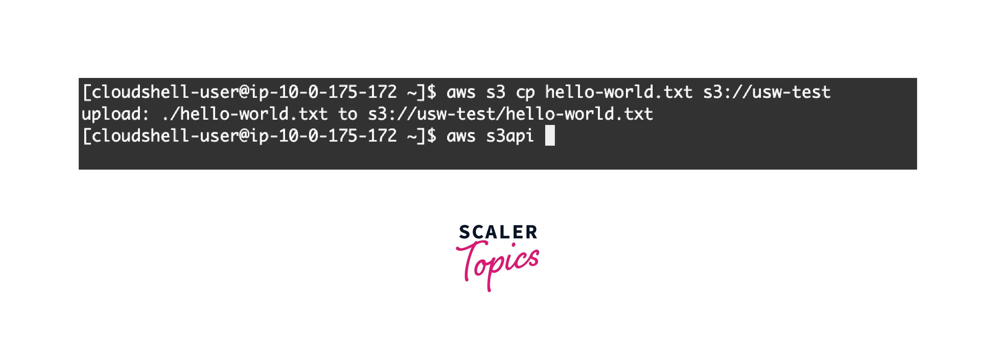 AWS CloudShell Scaler Topics