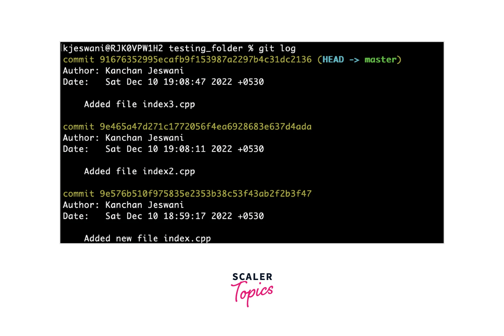 How to Move Commit to Another Branch in Git? Scaler Topics
