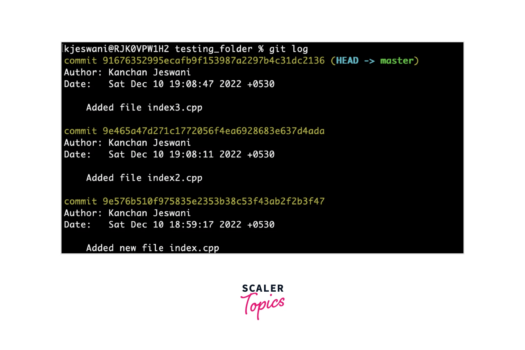 How to Move Commit to Another Branch in Git? Scaler Topics