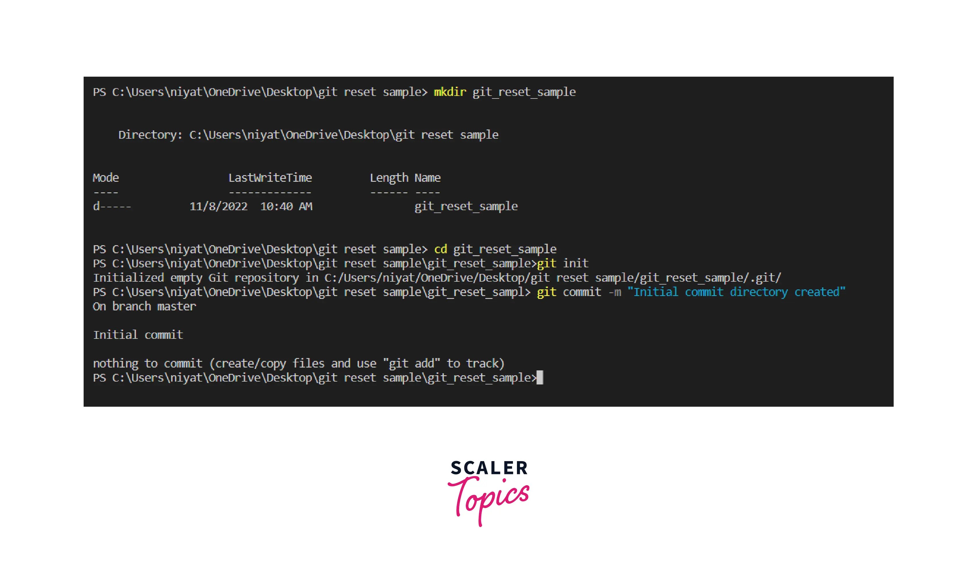 What is Git Resetting? Scaler Topics
