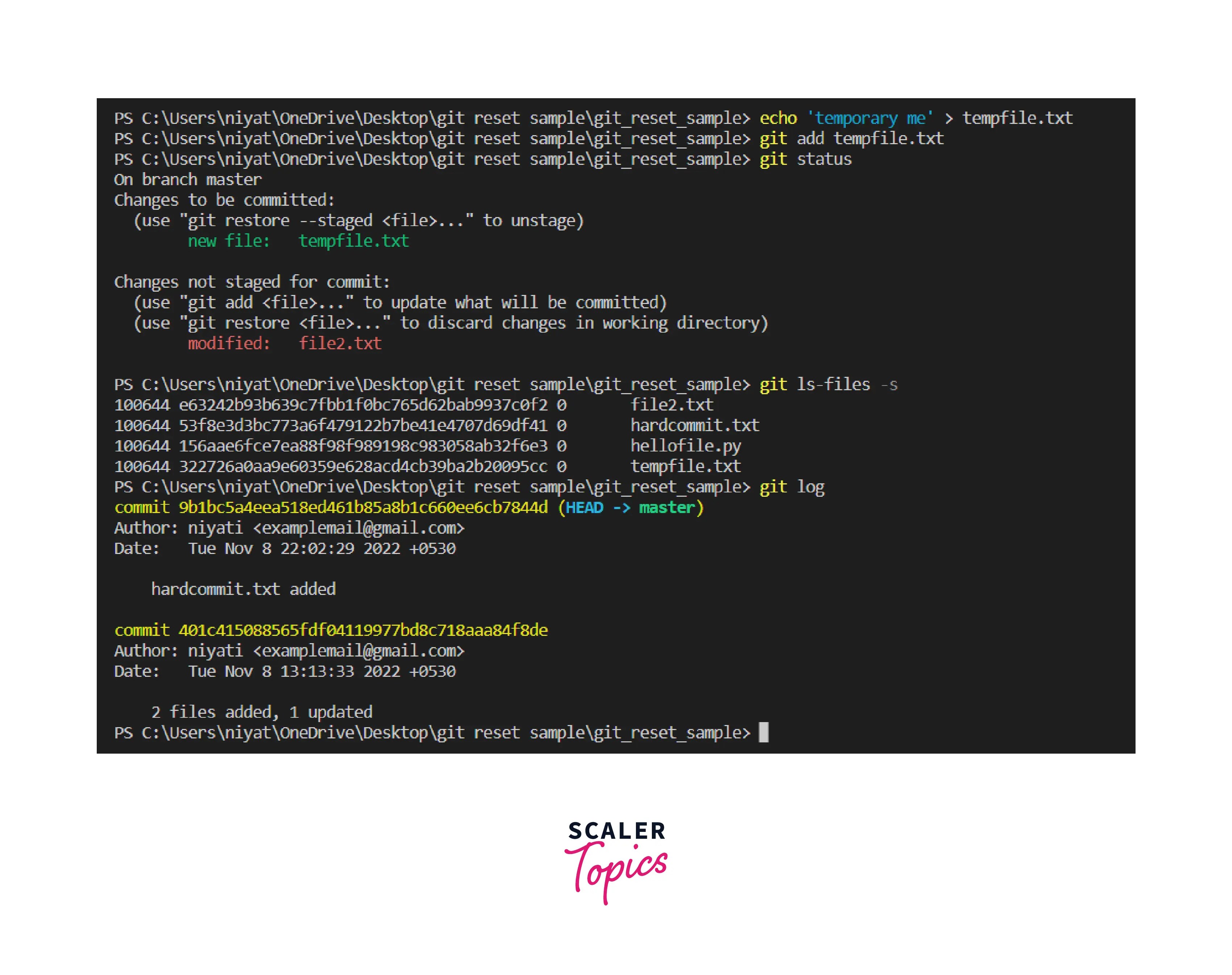 What is Git Resetting? Scaler Topics