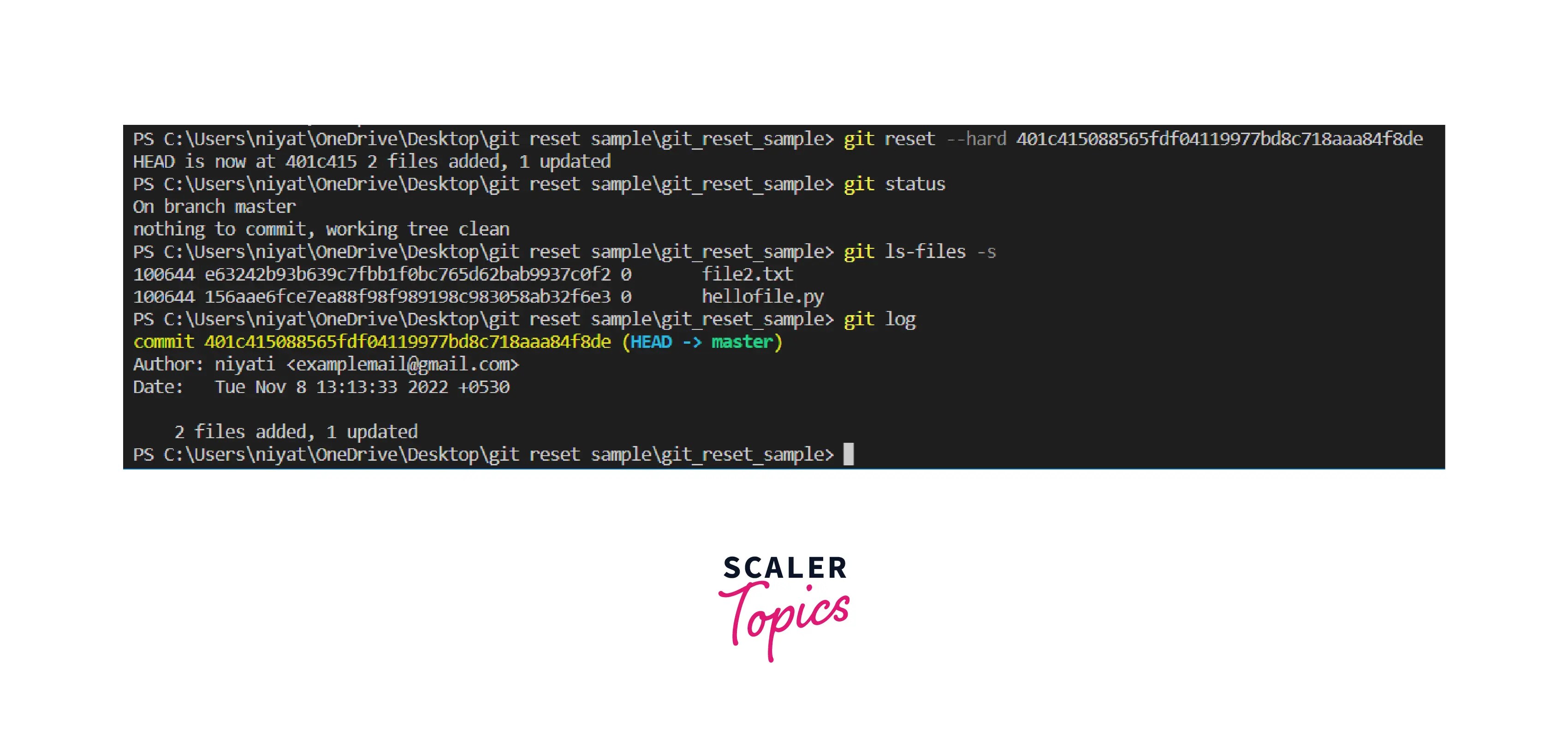 What is Git Resetting? Scaler Topics