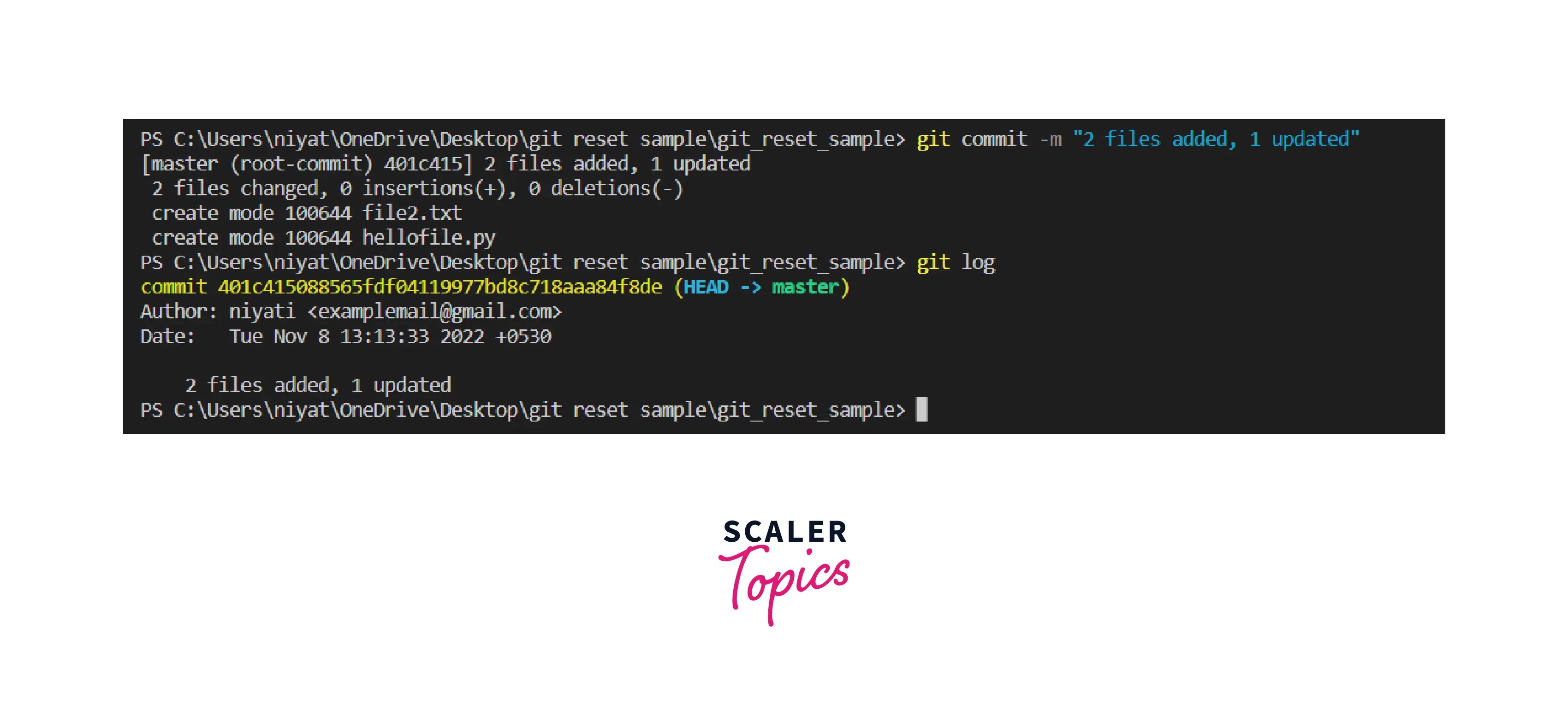 What is Git Resetting? Scaler Topics