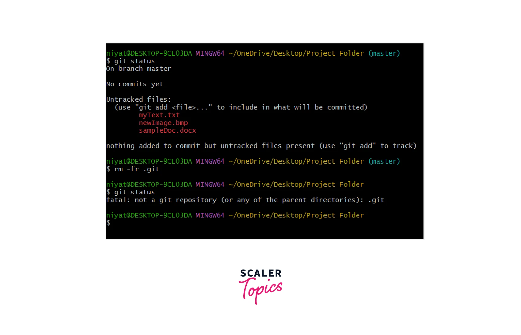 How To Remove Git From Project? Scaler Topics