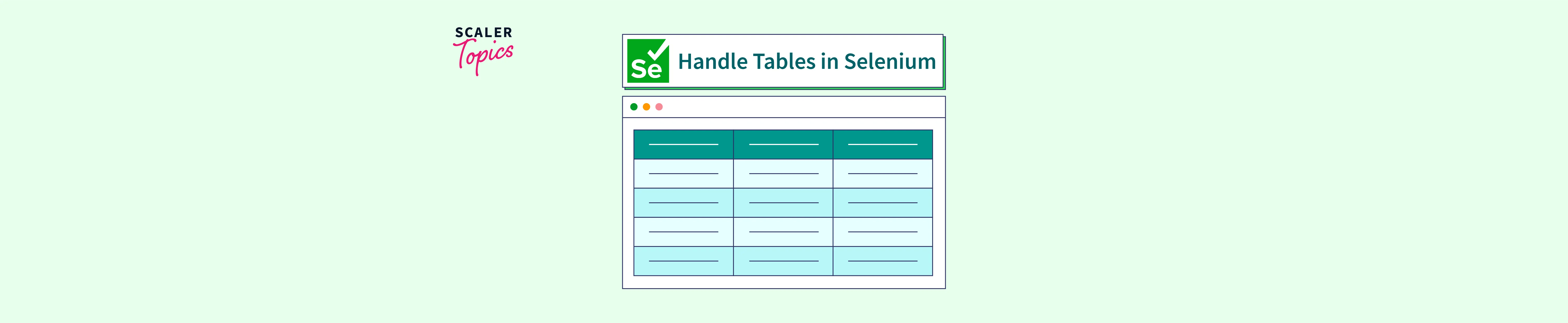 How to Handle Tables in Selenium ? Scaler Topics