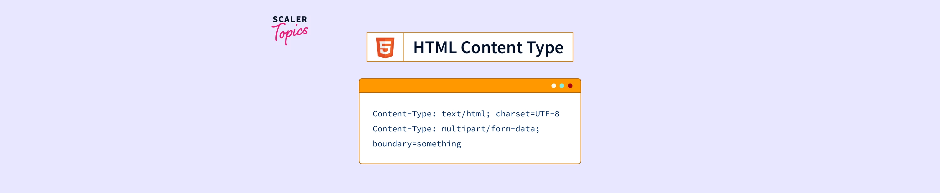 What is the use of content type in HTML? Scaler Topics