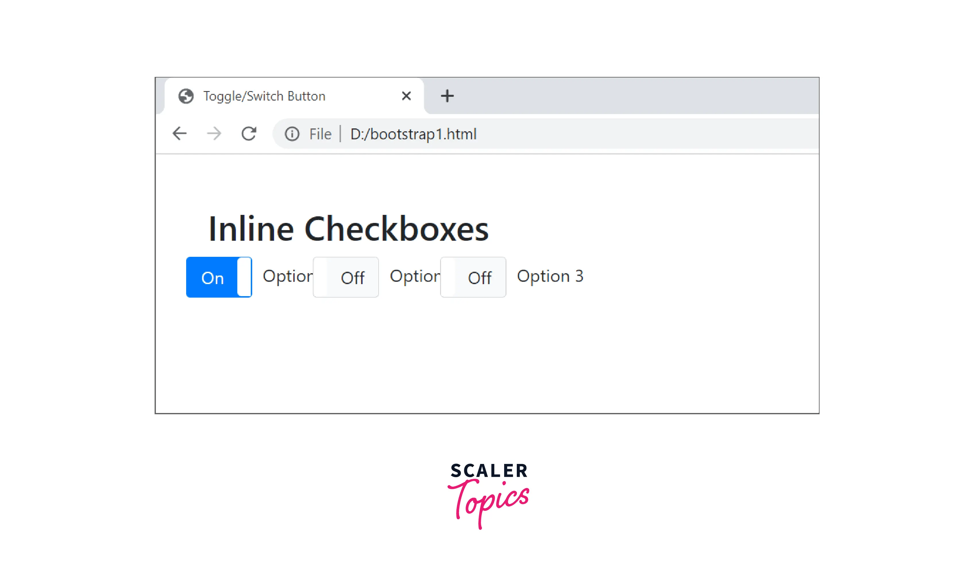 Bootstrap Toggle Button Scaler Topics