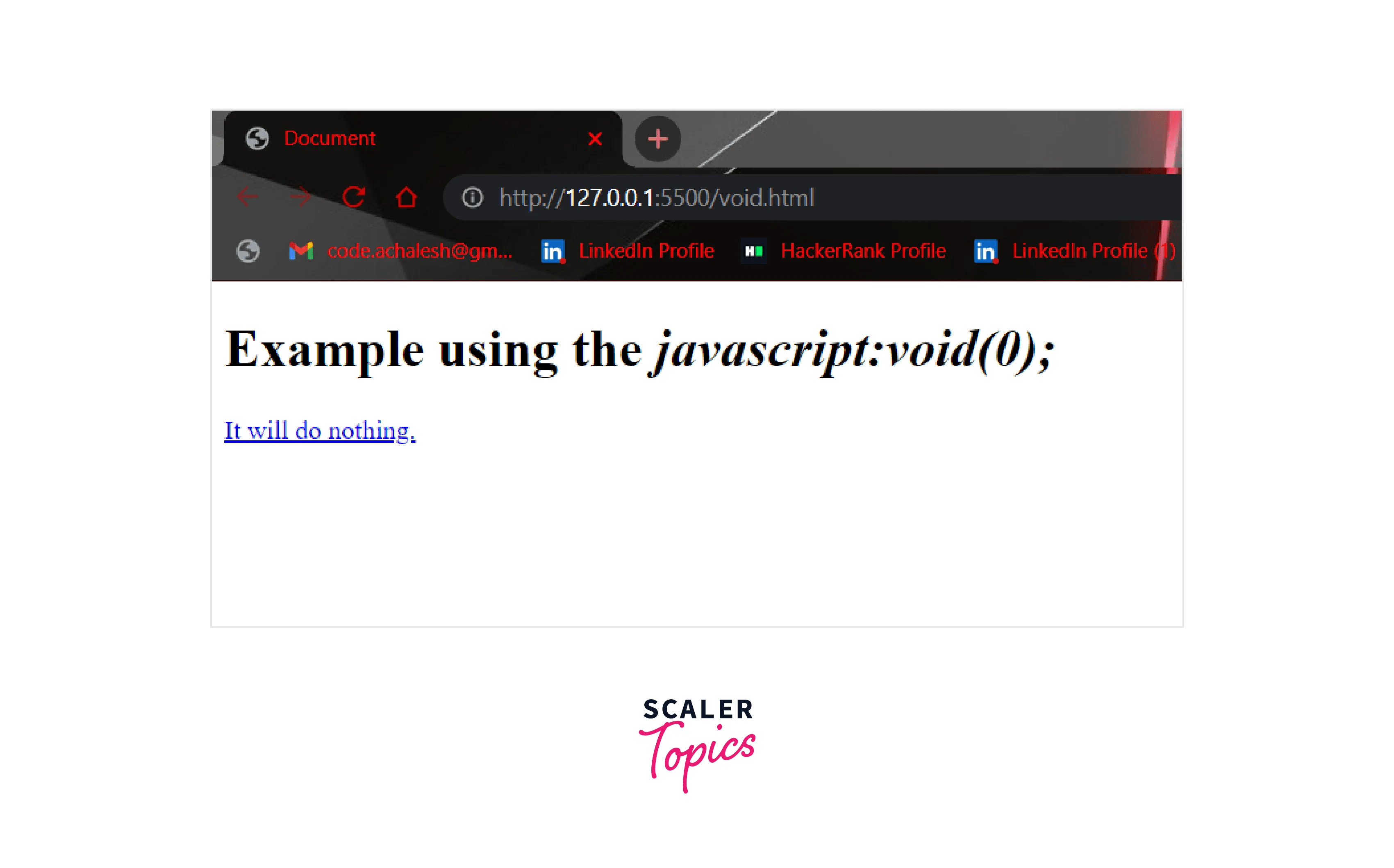 What Does javascriptvoid(0) Mean? Scaler Topics