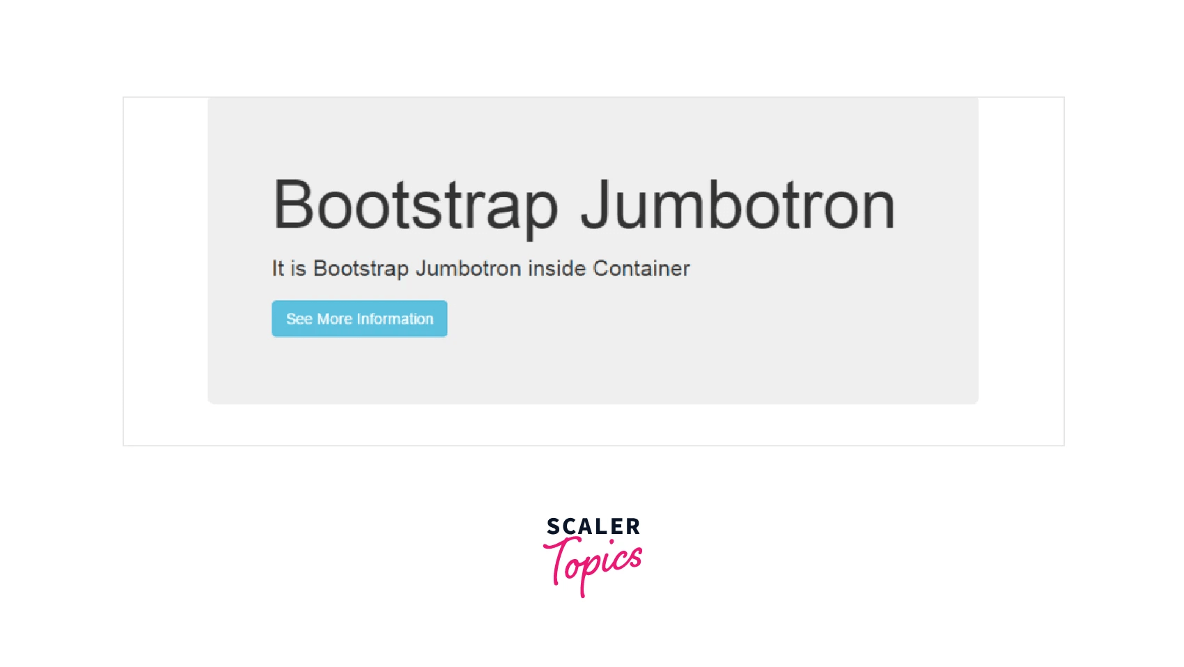 Jumbotron in Bootstrap Scaler Topics