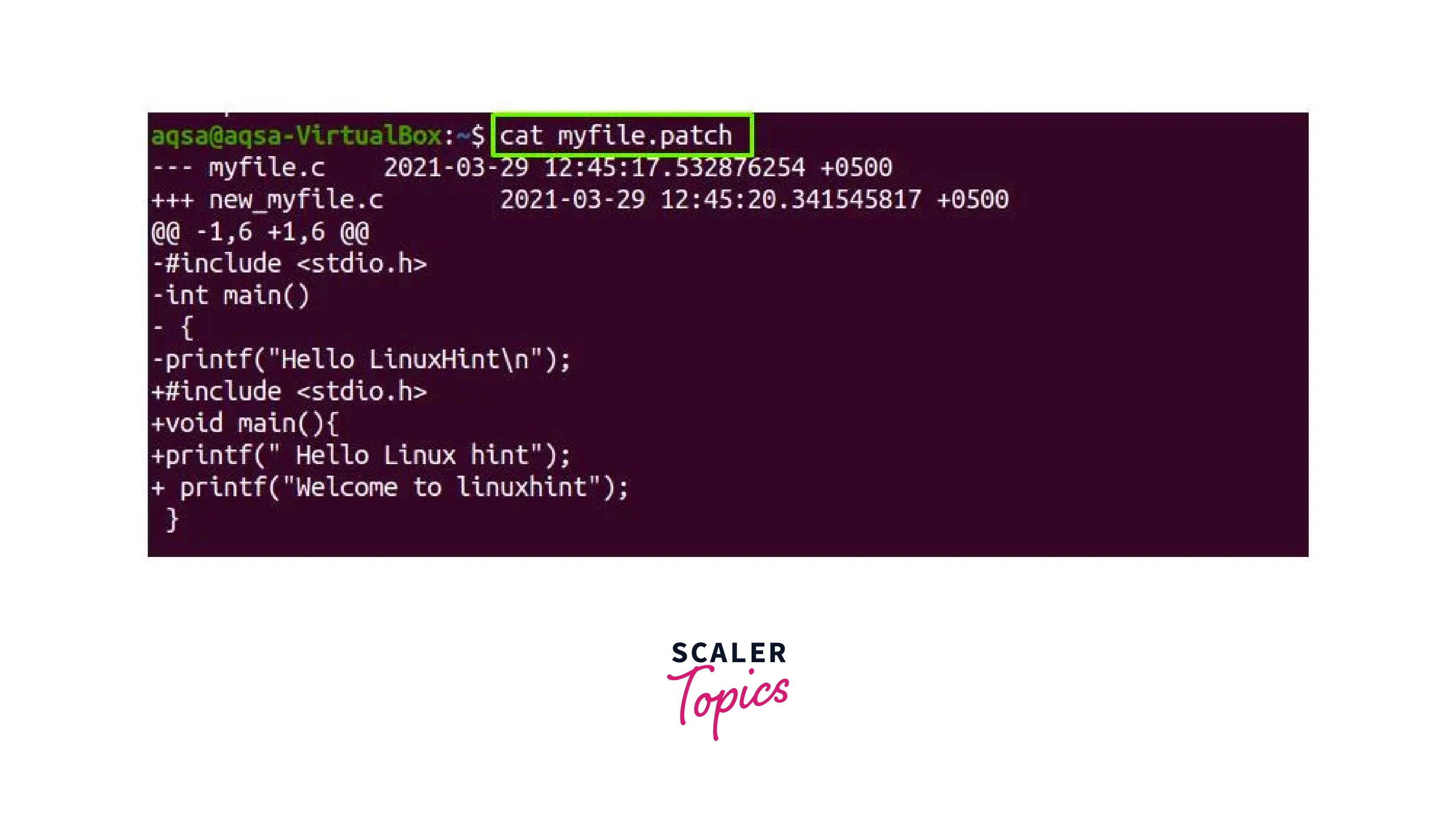 How to Run Patch Command in Linux? Scaler Topics