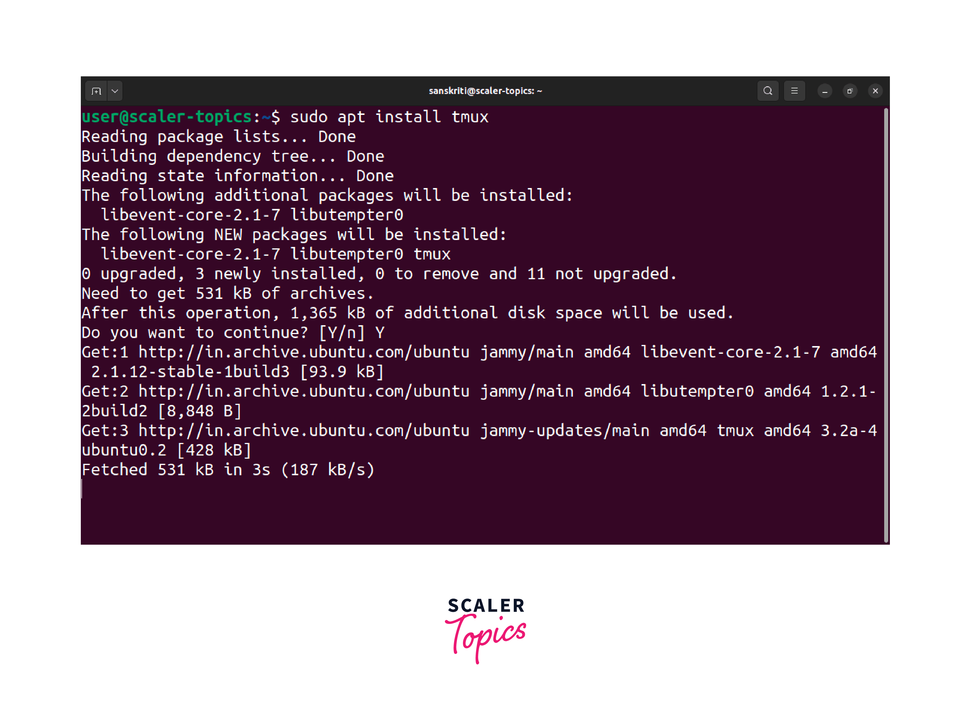How to Use tmux on Linux? Scaler Topics