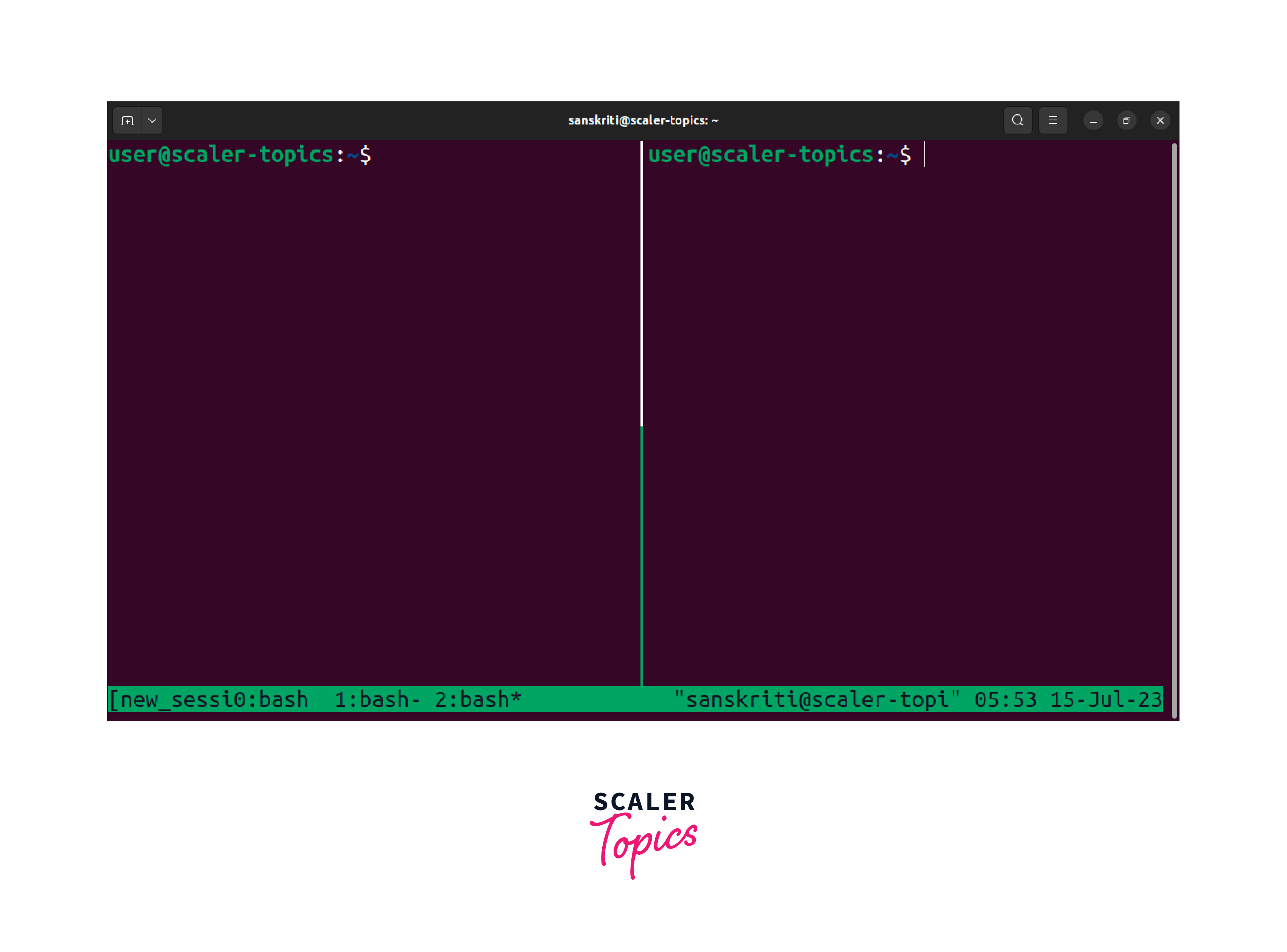 How to Use tmux on Linux? Scaler Topics