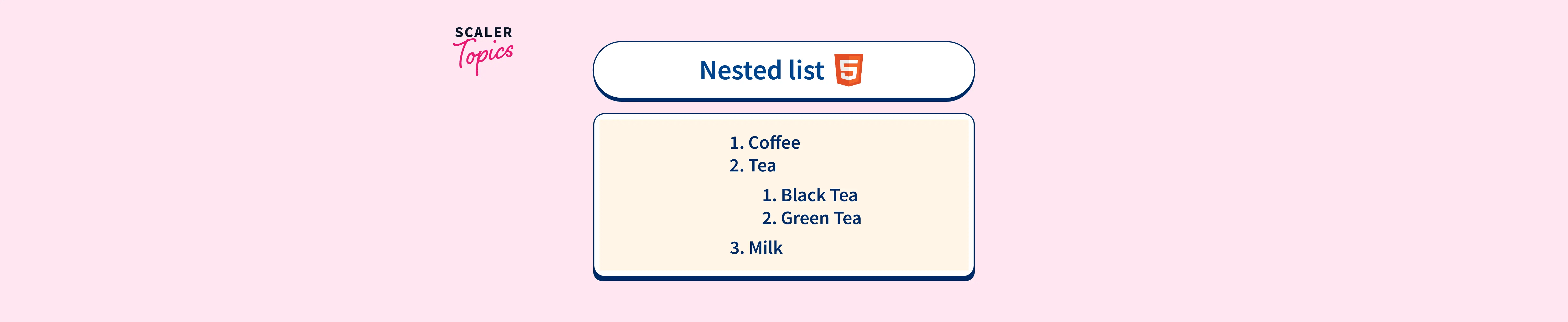 How to Create a Nested List in HTML? Scaler Topics