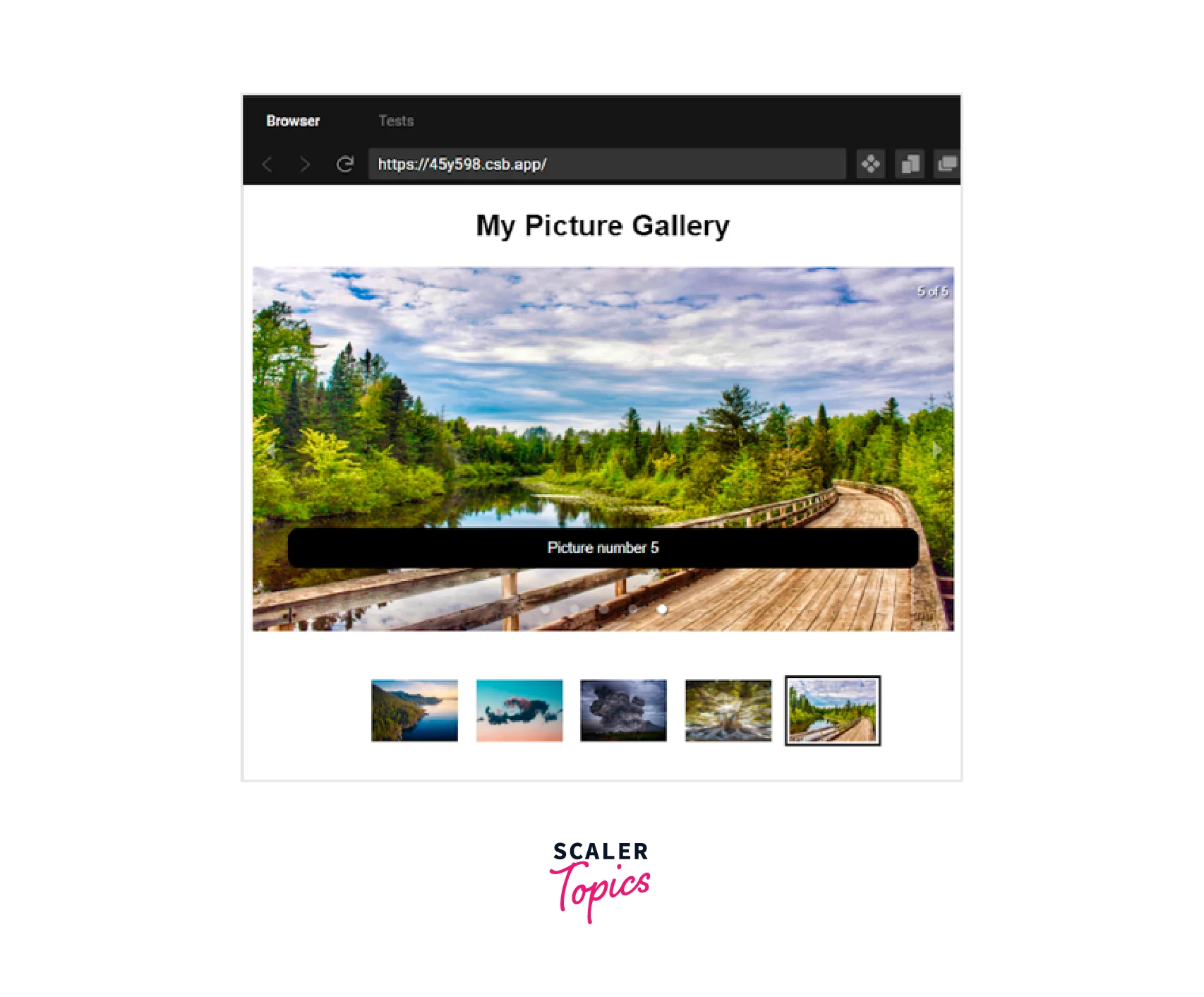 React Responsive Carousel Scaler Topics