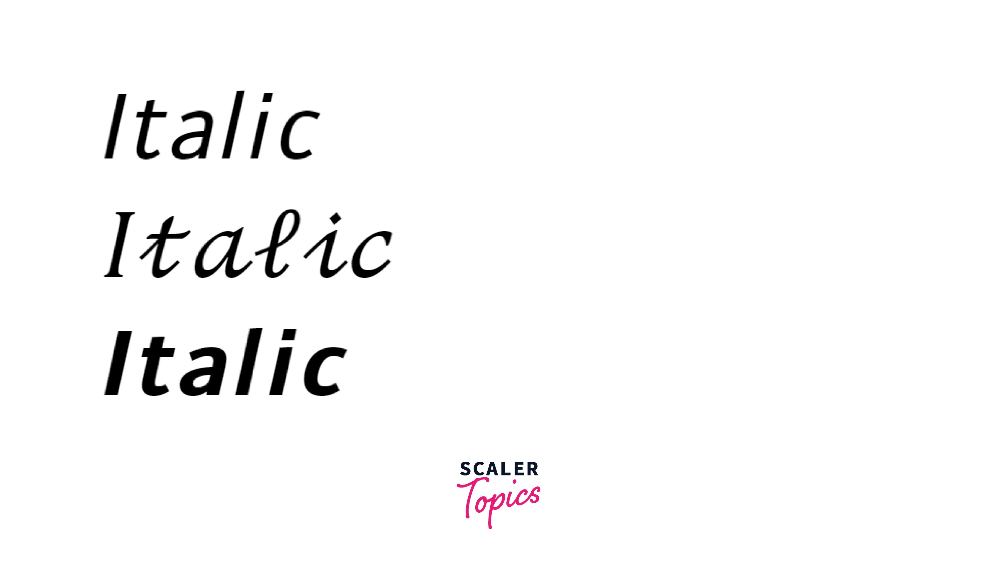 Text Italic CSS Scaler Topics