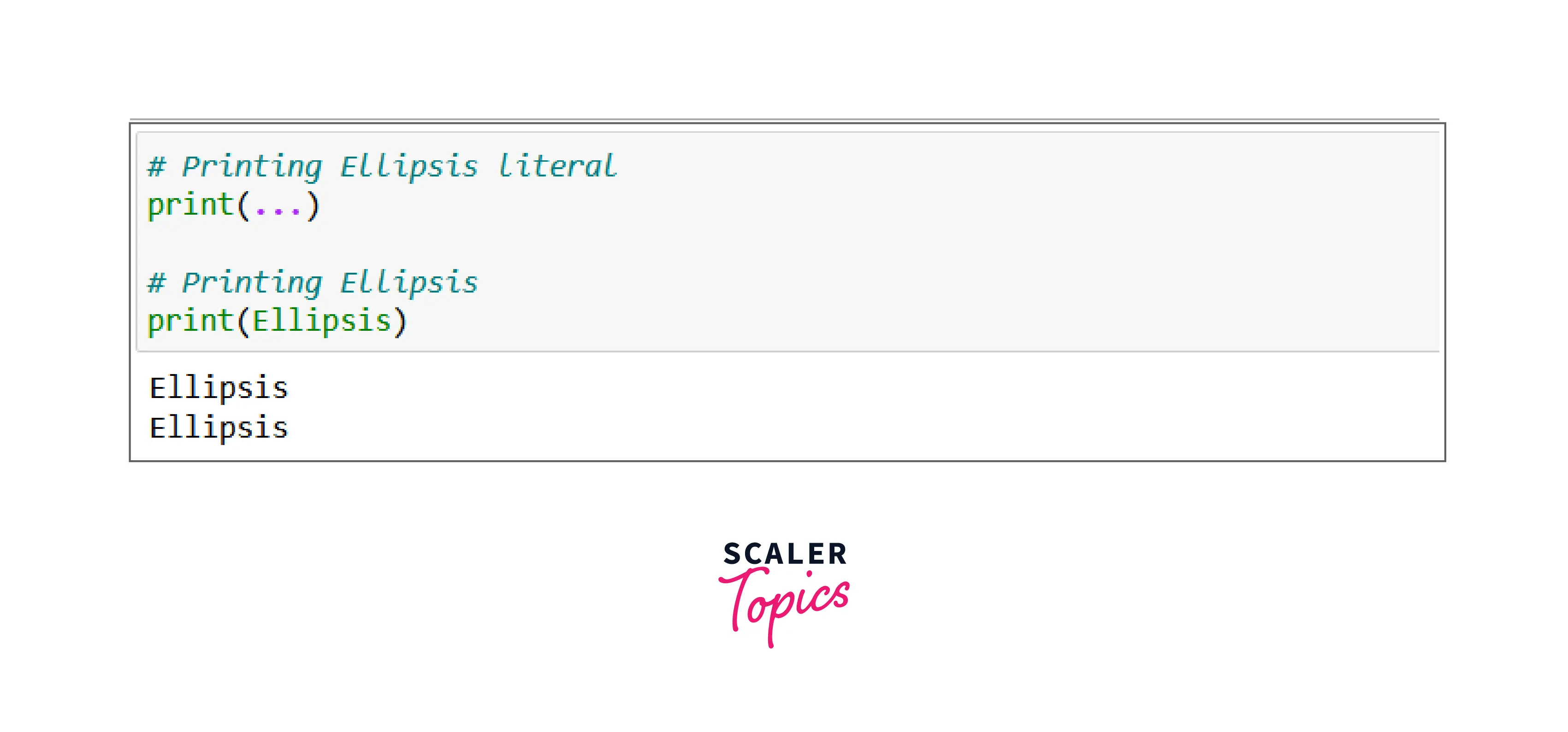 What are the Uses of Ellipsis in Python? Scaler Topics