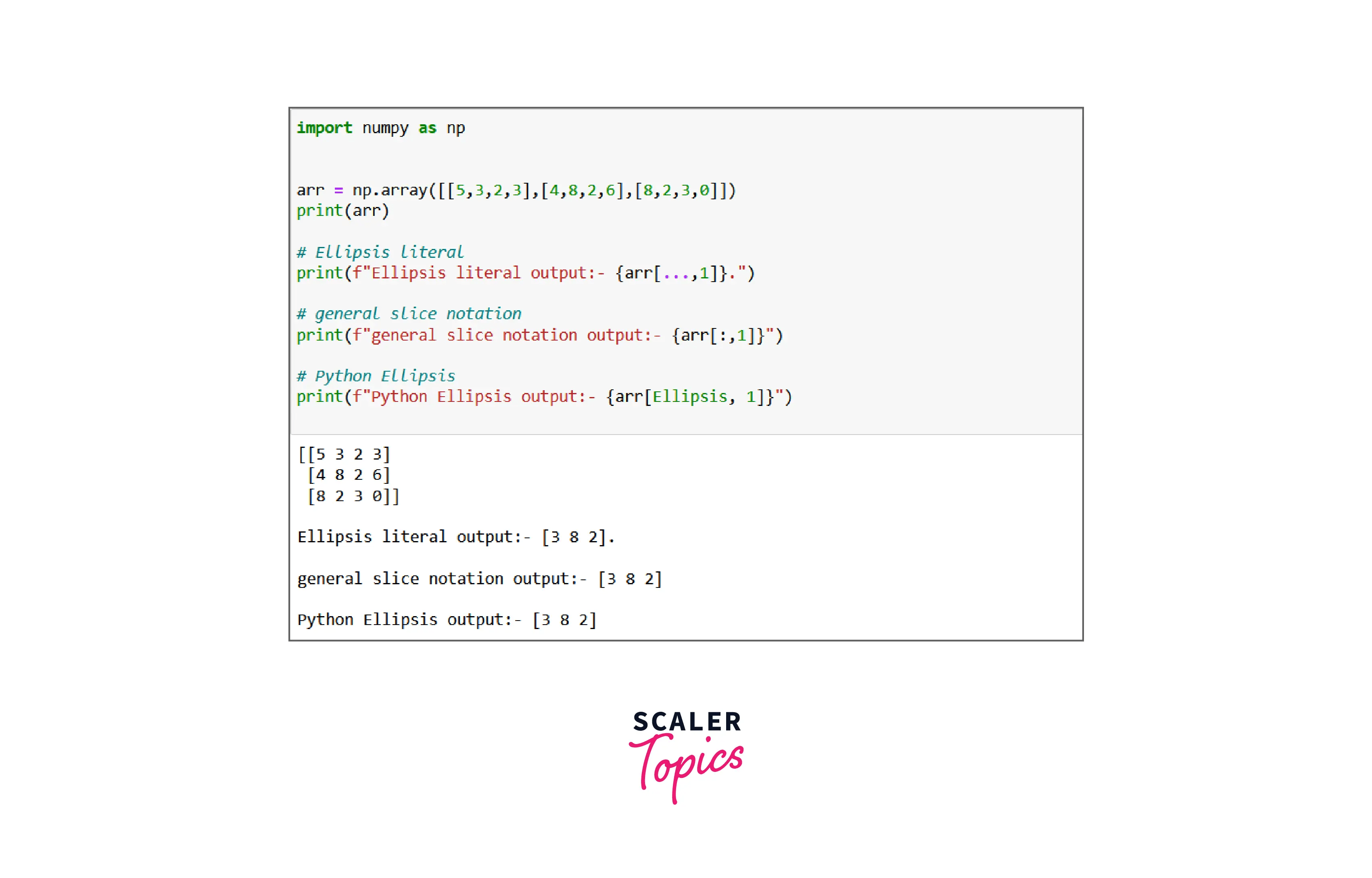 What are the Uses of Ellipsis in Python? Scaler Topics
