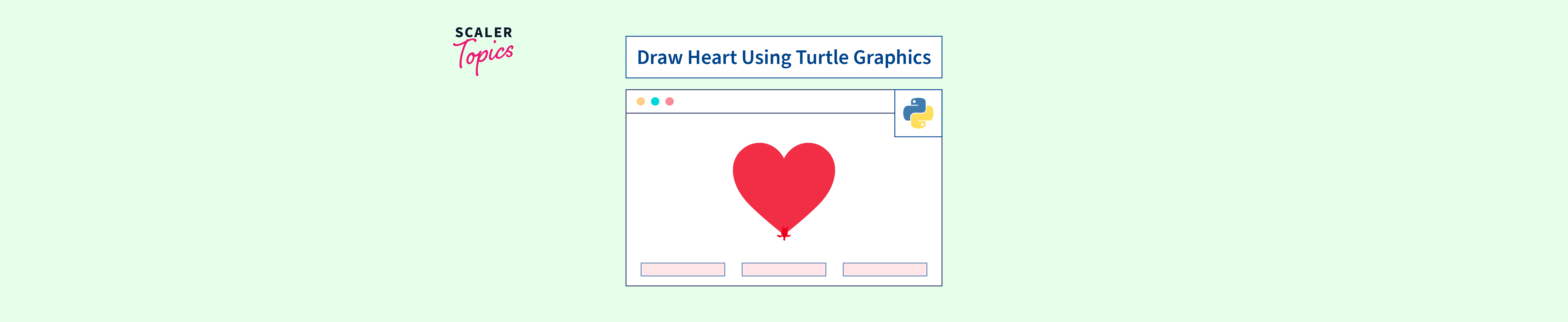 Draw Heart Using Turtle Graphics in Python Scaler Topics