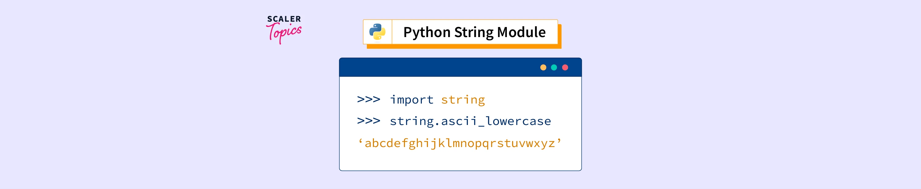 Python String Module Scaler Topics