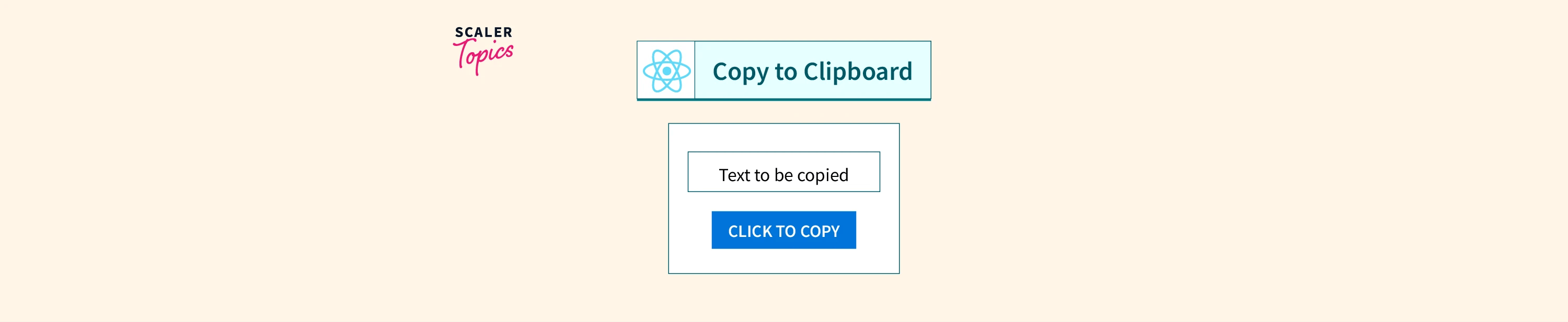 React Copy to Clipboard Functionality Scaler Topics