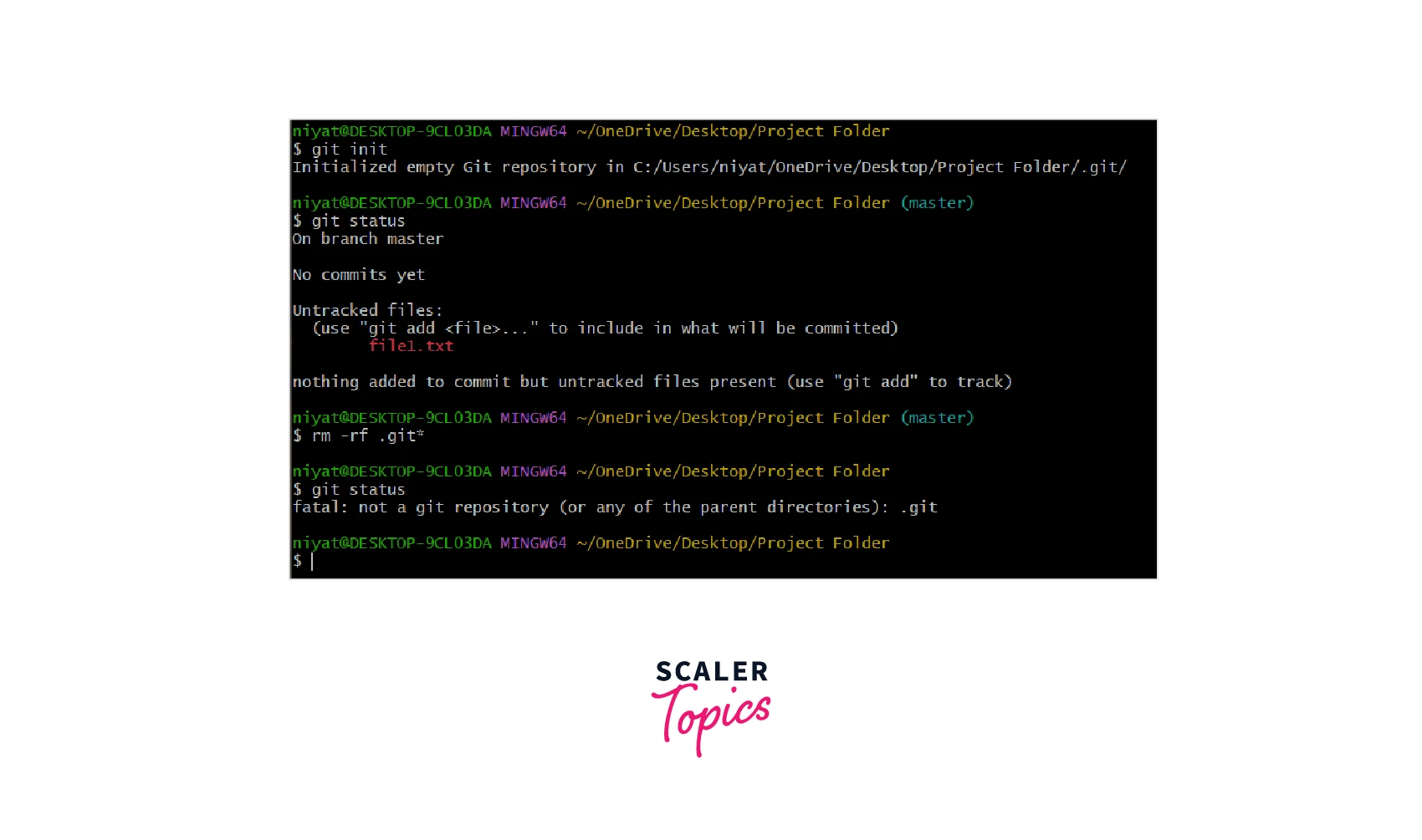 How To Remove Git From Project? Scaler Topics